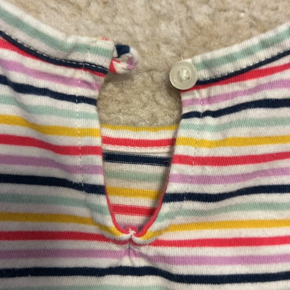 Adorable Baby Girls Baby Gap Striped two piece outfit with peplum top!